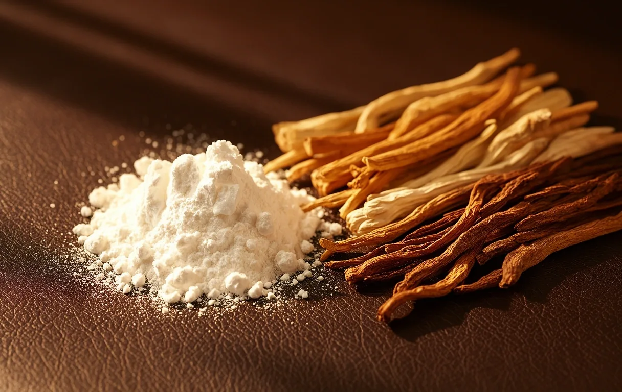 Detalle de materias primas naturales